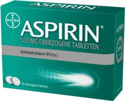 ASPIRIN 500 mg �berzogene Tabletten 20 St von Bayer Vital GmbH