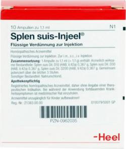 SPLEN suis Injeel Ampullen 10 St von Biologische Heilmittel Heel GmbH