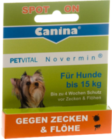 PETVITAL Novermin fl�ssig f.Hunde bis 15 kg 2 ml von Canina pharma GmbH