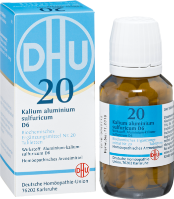 BIOCHEMIE DHU 20 Kalium alum.sulfur.D 6 Tabletten 200 St von DHU-Arzneimittel GmbH & Co. KG