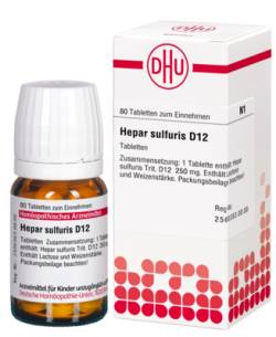 HEPAR SULFURIS D 12 Tabletten 80 St von DHU-Arzneimittel GmbH & Co. KG