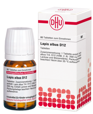 LAPIS ALBUS D 12 Tabletten 80 St von DHU-Arzneimittel GmbH & Co. KG