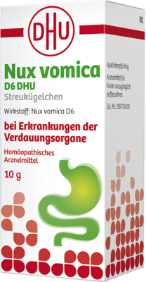 NUX VOMICA D 6 DHU Glob.bei Erkr.d.Verdauungsorg. 10 g von DHU-Arzneimittel GmbH & Co. KG