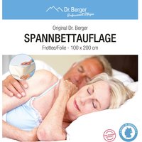 Original Dr. Berger Spannbettauflage 100 x 200 cm Frottee / Folie von Dr. Berger