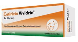 CETIRIZIN Vividrin 10 mg Filmtabletten 100 St von Dr. Gerhard Mann Chem.-pharm.Fabrik GmbH