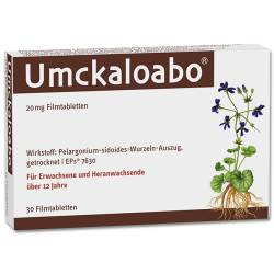 Umckaloabo 20mg Filmtabletten 30 St Filmtabletten von Dr. Willmar Schwabe GmbH & Co. KG