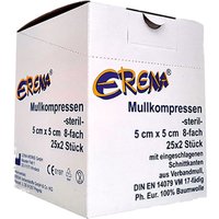 Erena® Mullkompressen 8fach 5 x 5 cm steril von ERENA