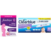 Femibion 0 Babyplanung 84 stk + Clearblue Ovulationstest fortsch von Femibion