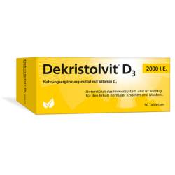 DEKRISTOLVIT D3 2000 I.E. Tabletten 90 St von H�bner Naturarzneimittel GmbH