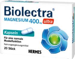 BIOLECTRA Magnesium 400 mg ultra Kapseln 16,5 g von HERMES Arzneimittel GmbH