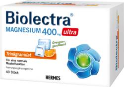 BIOLECTRA Magnesium 400 mg ultra Trinkgran.Orange 40 St von HERMES Arzneimittel GmbH