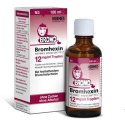 BROMHEXIN Hermes Arzneimittel 12 mg/ml Tropfen 100 ml von HERMES Arzneimittel GmbH