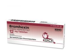 BROMHEXIN Hermes Arzneimittel 12 mg Tabletten 50 St von HERMES Arzneimittel GmbH