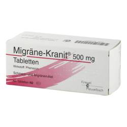 MIGR�NE KRANIT 500 mg Tabletten 50 St von HERMES Arzneimittel GmbH