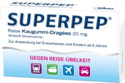 SUPERPEP Reise Kaugummi Dragees 20 mg 10 St von HERMES Arzneimittel GmbH
