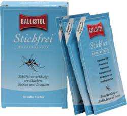 Ballistol STICHFREI  MÜCKENSCHUTZ softe Tücher von Hager Pharma GmbH