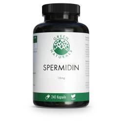 "GREEN NATURALS Spermidin 1,6 mg vegan Kapseln 240 Stück" von "Heilpflanzenwohl GmbH"