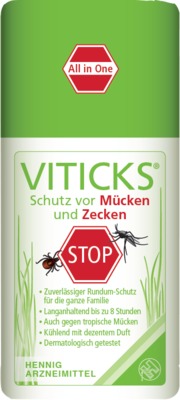 VITICKS Schutz vor Mücken und Zecken Sprühflasche von Hennig Arzneimittel GmbH & Co. KG
