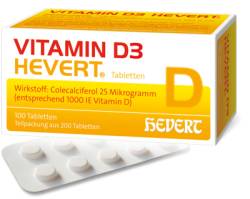VITAMIN D3 HEVERT Tabletten 200 St von Hevert-Arzneimittel GmbH & Co. KG