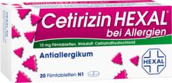 CETIRIZIN HEXAL Filmtabletten bei Allergien 20 St von Hexal AG