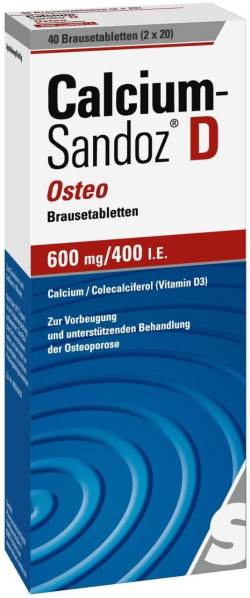 Calcium Sandoz D Osteo 40  Brausetabletten von Hexal AG