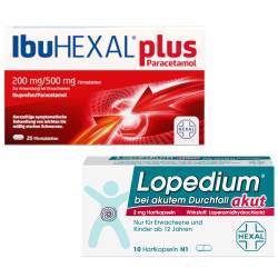 Lopedium akut Doppelpack & IbuHEXAL plus Paracetamol 200 mg von Hexal AG