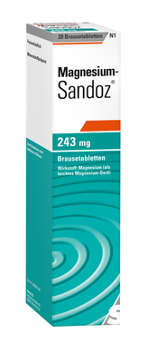 MAGNESIUM SANDOZ 243 mg Brausetabletten 20 St von Hexal AG