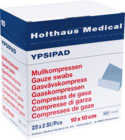 MULLKOMPRESSEN YPSIPAD 10x10 cm steril 8fach 25X2 St von Holthaus Medical GmbH & Co. KG