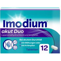 Imodium® akut Duo bei akutem Durchfall mit Blähungen von Imodium
