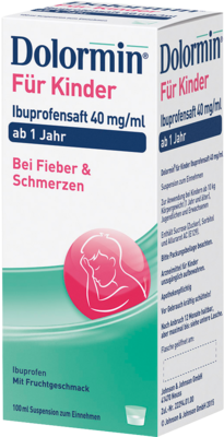 DOLORMIN f�r Kinder Ibuprofensaft 40 mg/ml Susp. 100 ml von Johnson & Johnson GmbH (OTC)
