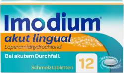 Imodium akut lingual 2 mg 12 Schmelztabletten von Johnson & Johnson GmbH (OTC