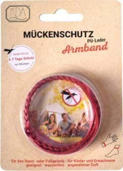 M�CKENSCHUTZ Armband PU-Leder rot KDA 1 St von KDA Pharmavertrieb Arndt GmbH