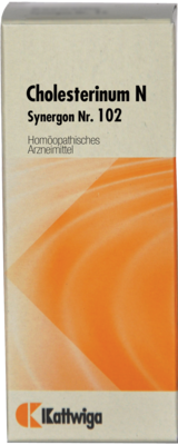 SYNERGON KOMPLEX 102 Cholesterinum N Tropfen 50 ml von Kattwiga Arzneimittel GmbH