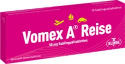 VOMEX A Reise 50 mg Sublingualtabletten 10 St von Klinge Pharma GmbH
