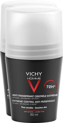 VICHY HOMME Deo Roll-on Antitranspirant 72h DP 2X50 ml von L'Oreal Deutschland GmbH