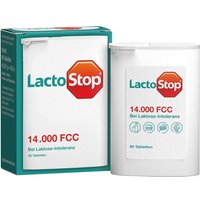 Lactostop 14.000 FCC Tabletten im Spender von LactoStop