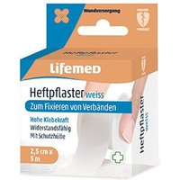 Lifemed Heftpflaster 5 m x 2,5 cm weiß 'Classic' von Lifemed