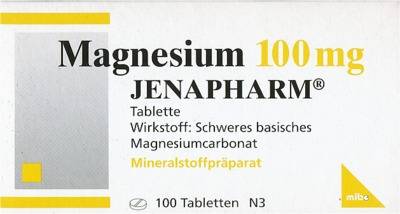 MAGNESIUM 100 mg Jenapharm von MIBE GmbH Arzneimittel