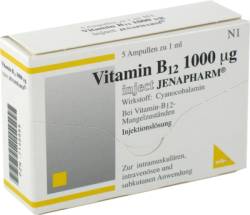VITAMIN B12 1000 �g Inject Jenapharm Inj.-Lsg.Amp. 5 St von MIBE GmbH Arzneimittel