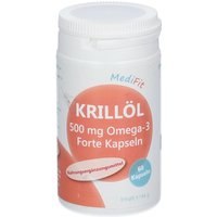 MediFit Krillöl 500 mg Omega-3 Forte Kapseln von Medifit