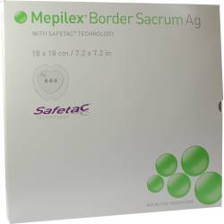 MEPILEX Border Sacrum Ag Schaumverb.18x18 cm ster. 5 St Verband von Mölnlycke Health Care GmbH