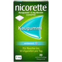 Nicorette Kaugummi whitemint â mit 2 mg Nikotin von Nicorette