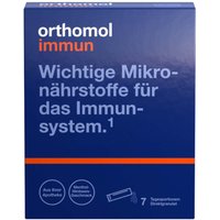 Orthomol Immun - Mikronährstoffe zur Unterstützung des Immunsystems - mit Vitamin C, Vitamin D und Zink - Direktgranulat Menthol-Himbeere von Orthomol