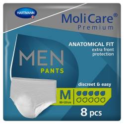 MOLICARE Premium MEN Pants 5 Tropfen M 8 St ohne von Paul Hartmann AG