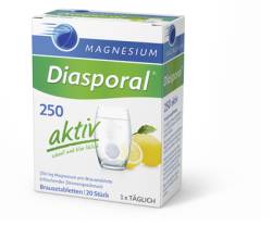 MAGNESIUM DIASPORAL 250 aktiv Brausetabletten 80 g von Protina Pharmazeutische GmbH