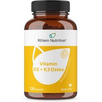 R(h)ein Nutrition Vitamin D3 + K2 Osteo 2.000 I.e. Vitamin D3 + 80 µg Vitamin K2 von R(h)ein Nutrition