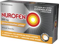 NUROFEN 200 mg Schmelztabletten Lemon 12 St von Reckitt Benckiser Deutschland GmbH