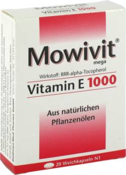 MOWIVIT Vitamin E 1000 Kapseln 20 St von Rodisma-Med Pharma GmbH