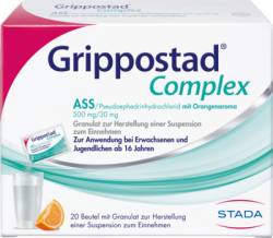 GRIPPOSTAD Complex ASS/Pseudoeph.500/30 mg Orange 20 St von STADA Consumer Health Deutschland GmbH