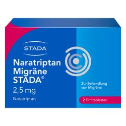 NARATRIPTAN Migr�ne STADA 2,5 mg Filmtabletten 2 St von STADA Consumer Health Deutschland GmbH